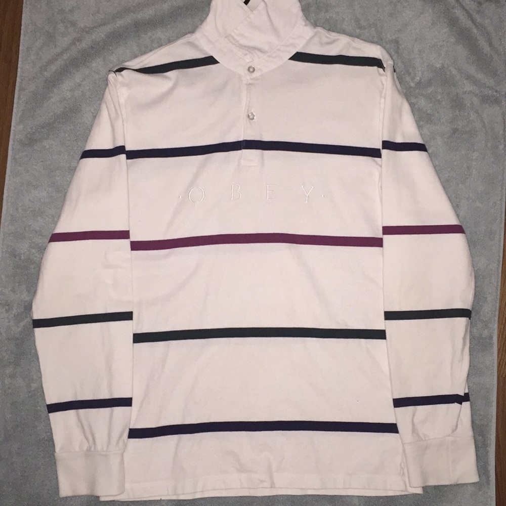 Obey Propaganda Stripped Long Sleeve